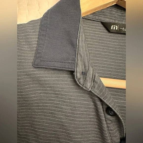 TravisMathew Navy Striped Shirt - Picture 7 of 7